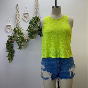 Bozzolo Neon Sport Tank Leopard Print